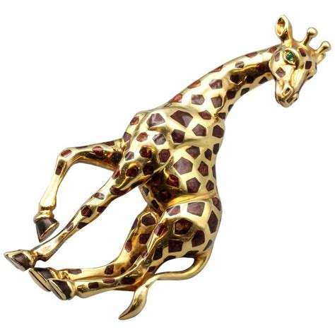 cartier giraffe brooch